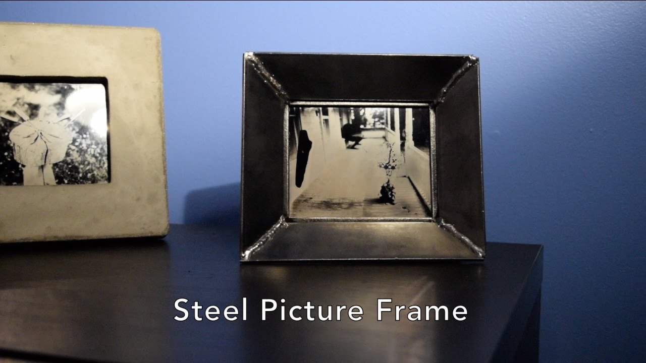 Making a welded steel picture frame