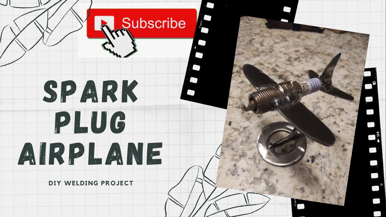 Welded Spark Plug Airplane