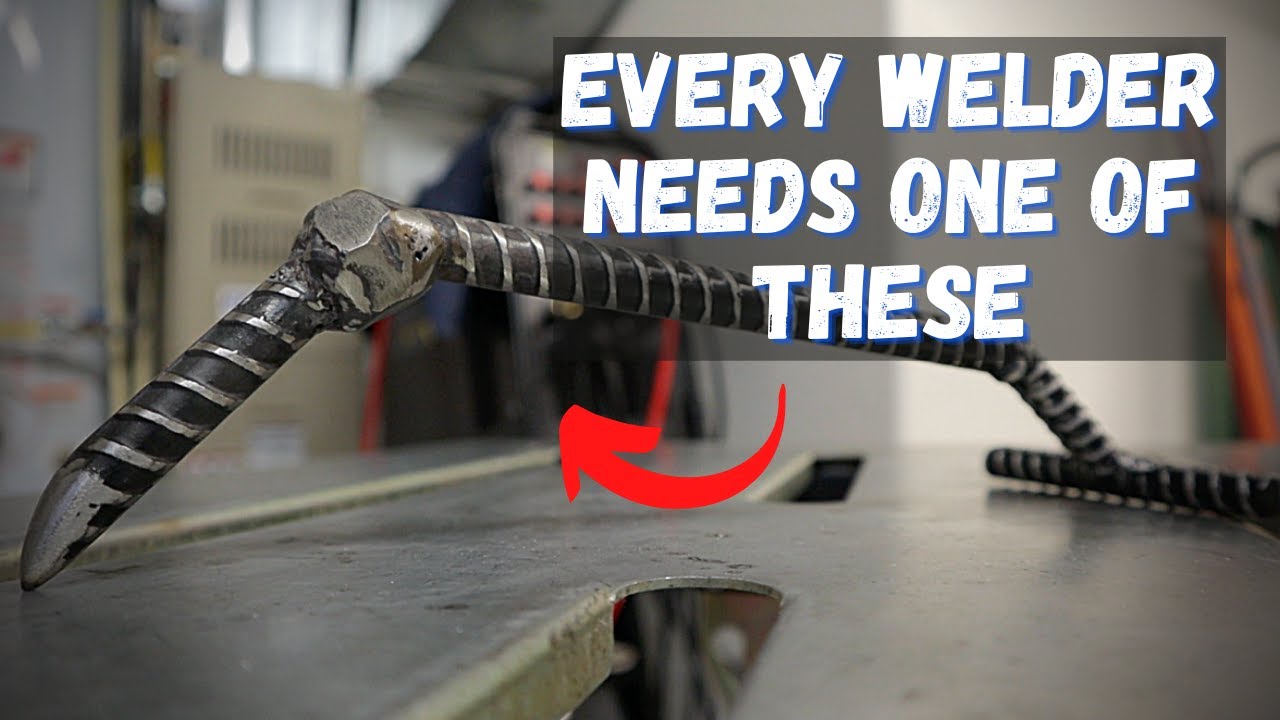 DIY Welders Third Hand Tool from Rebar - Homemade Tool Ideas - Fun Beginner Welding Projects