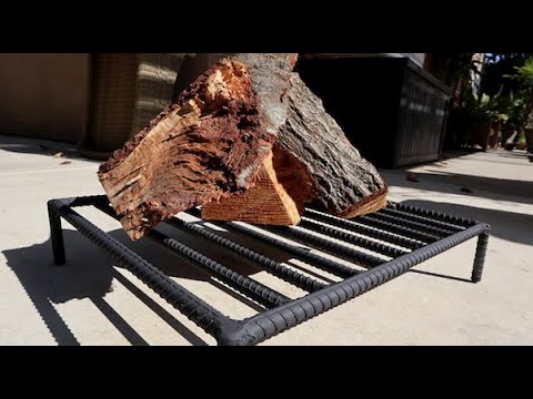 DIY Fire Place Grate Made of Rebar | Metal Working | |Welding|