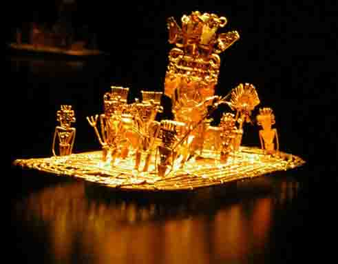 Gold Sculpture Musica Raft