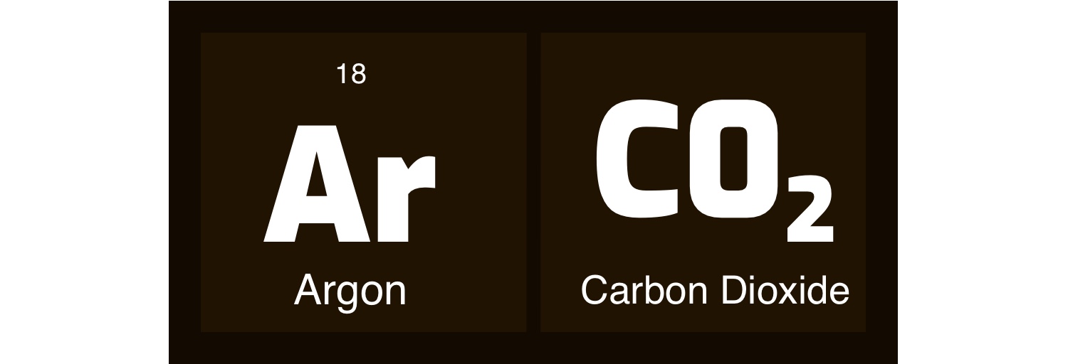 argon co2 gas mixture symbol