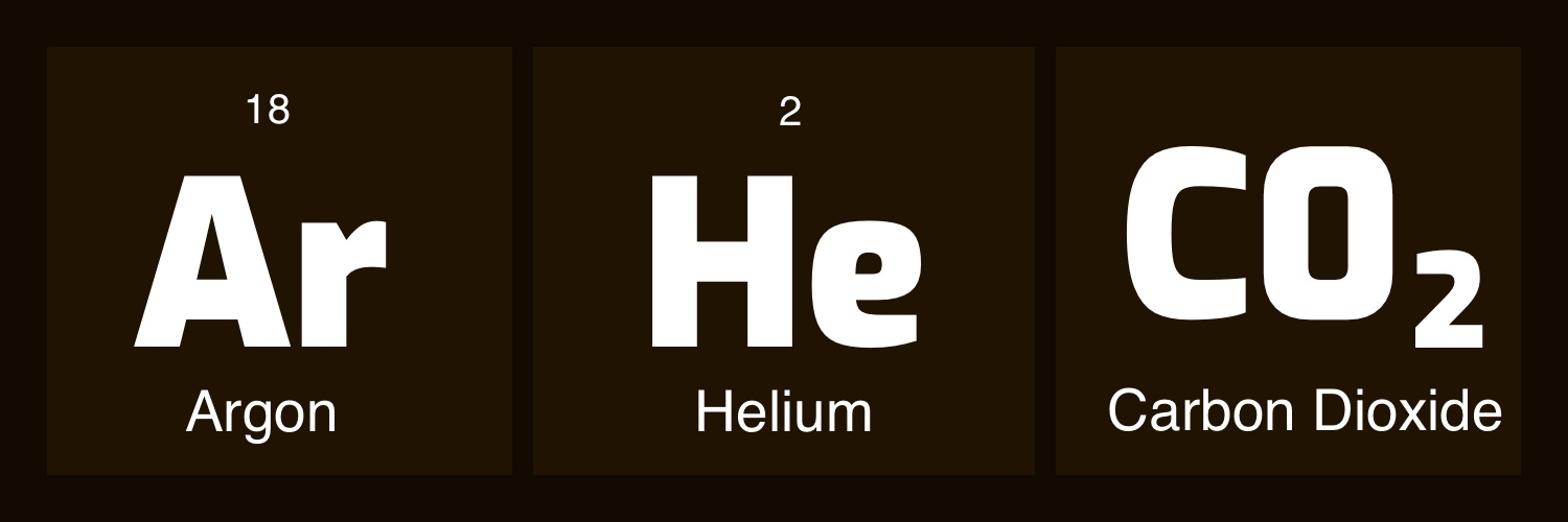 argon helium co2 gas mixture symbol