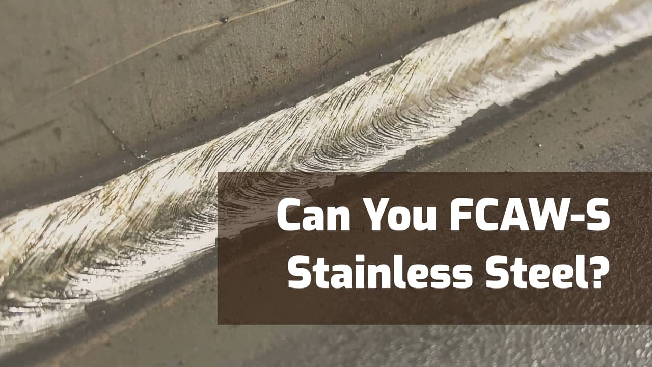 can you flux core weld stainless steel without gas