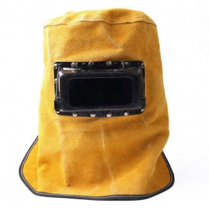 leather welding hood