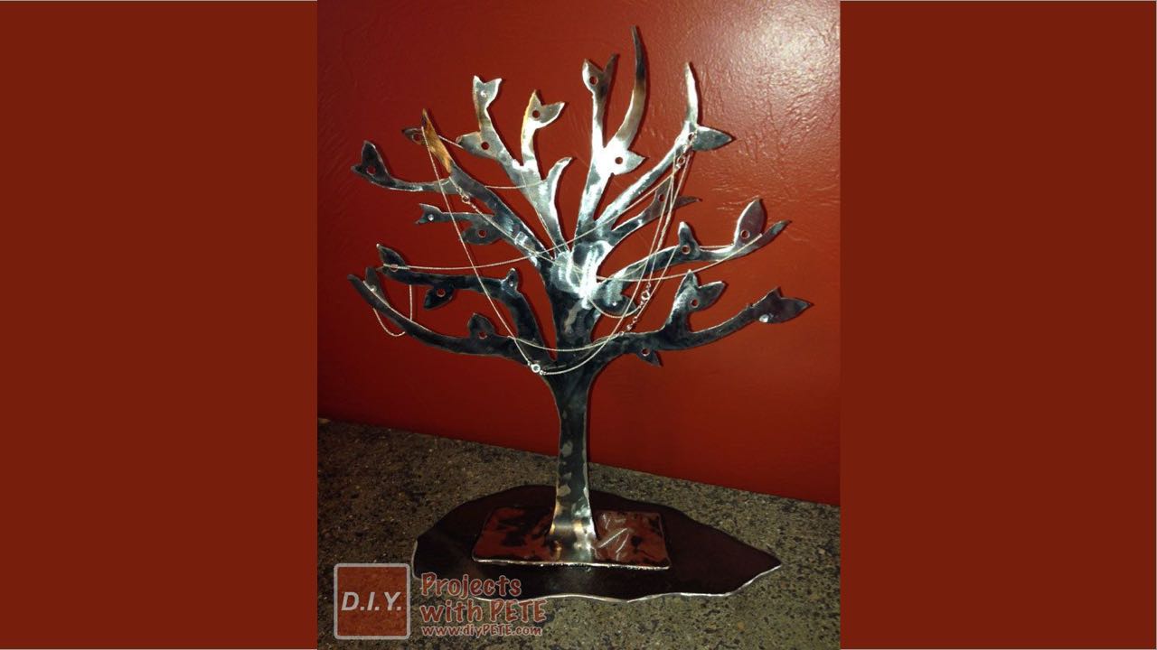 metal jewelry tree plans