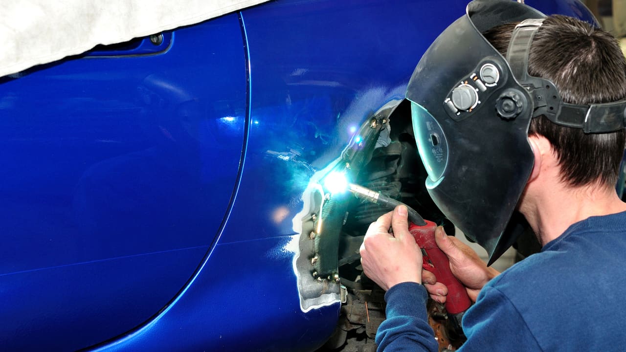 mig welding auto car body