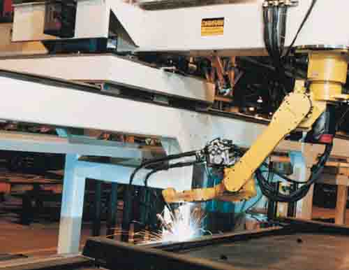 Robot on a Gantry for Welding Bigger Parts