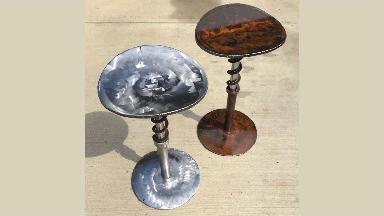 suspension stools from scrap steel