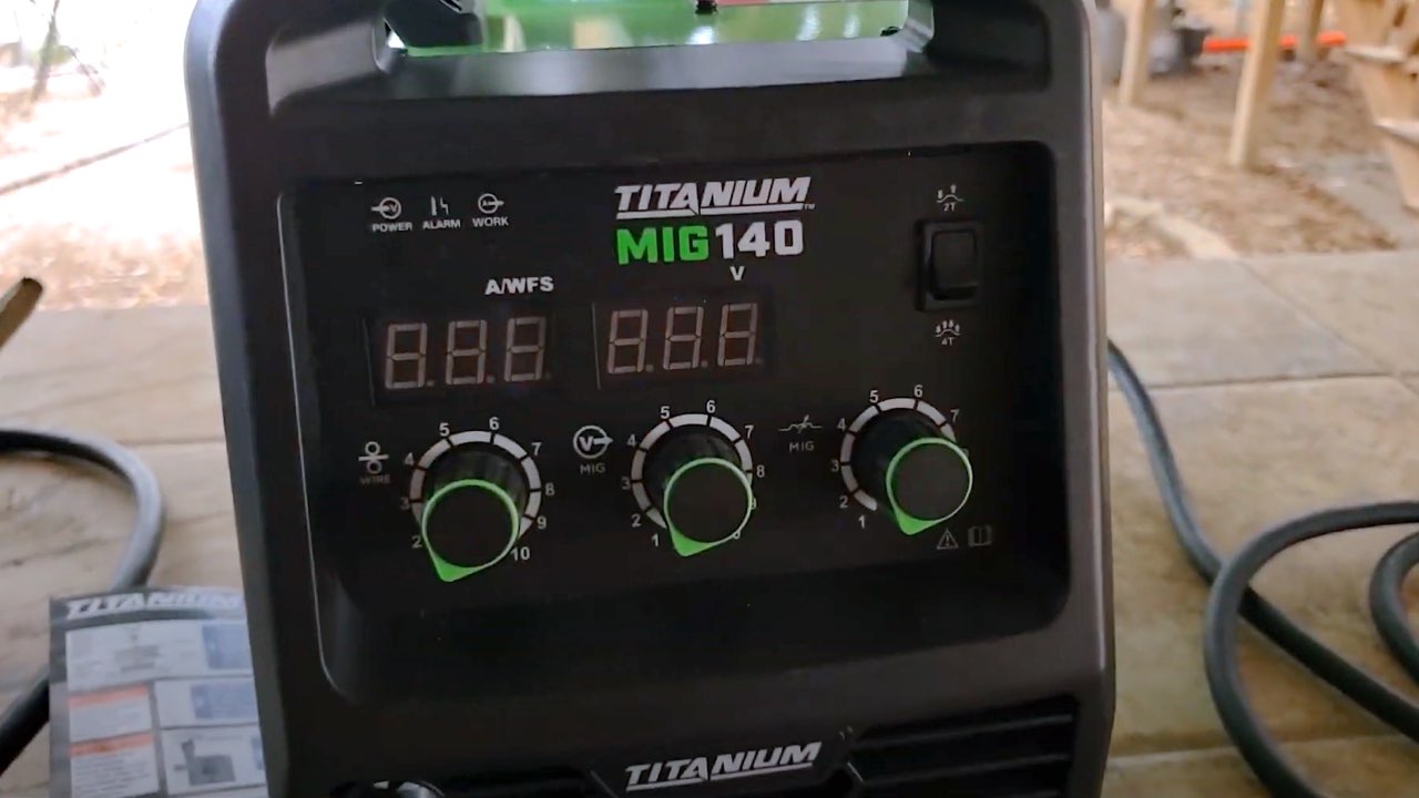 Titanium mig 140 professional 2024 welder with 120 volt input