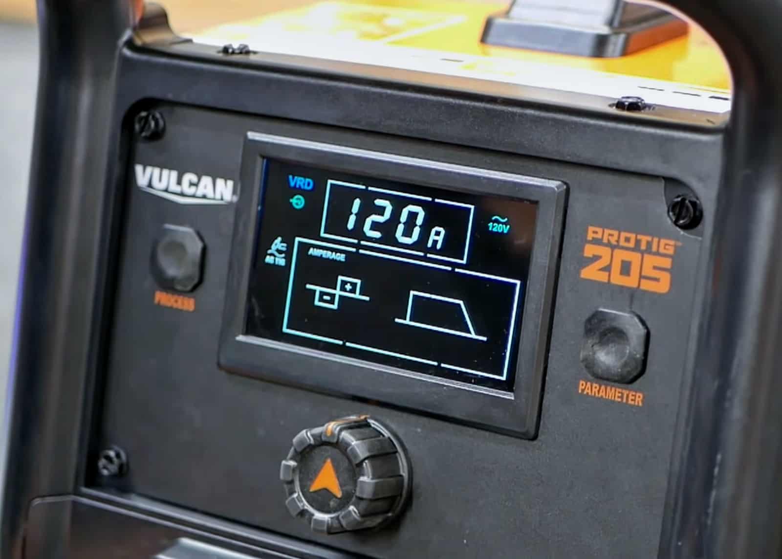 vulcan protig 205 tig welder lcd screen
