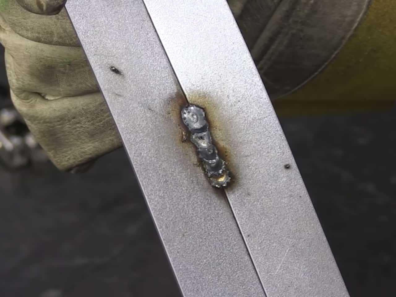 weld on thin metal